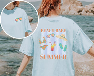 Beach Babe Summer Shirt Summer Vacation T Shirt Summer Tropical Tee Beachy Gifts For Her Girls Summer Tshirt Beachy Gift For Her 1750299068177.jpg
