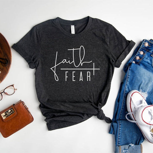 Faith Over Fear Shirt Christian Shirt Christmas Gift For Her Faith Shirt Faith Fear Shirt Christian T Shirt Religious Shirt Gift 1750299439941.jpg