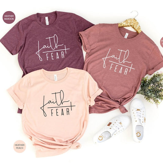Faith Over Fear Shirt Christian Shirt Christmas Gift For Her Faith Shirt Faith Fear Shirt Christian T Shirt Religious Shirt Gift 1750299440542.jpg
