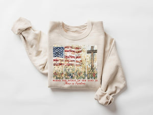 Where The Spirit Of The Lord Is There Is Freedom Shirt Christian 4hth Of July Shirt Patriotic Shirt Bible Verse Tee American Flag Shirt 1750304684292.jpg