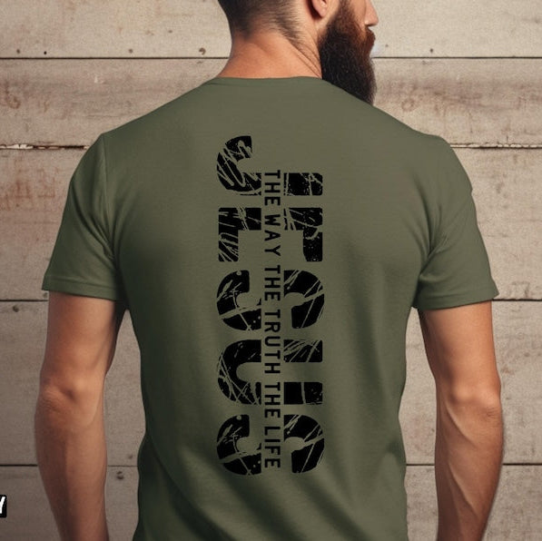 Mens Christian T Shirt Jesus The Way The Truth The Life Shirt Bible Verse Tee Faith Based Clothing Religious Gift For Him Jesus Shirt 1750306079010.jpg