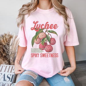 Retro Lychee Shirt Botanical Fruit Shirt Exotic Summer Fruit Shirt Farmers Market Shirt Tropical Fruit Tshirt 1750317046230.jpg
