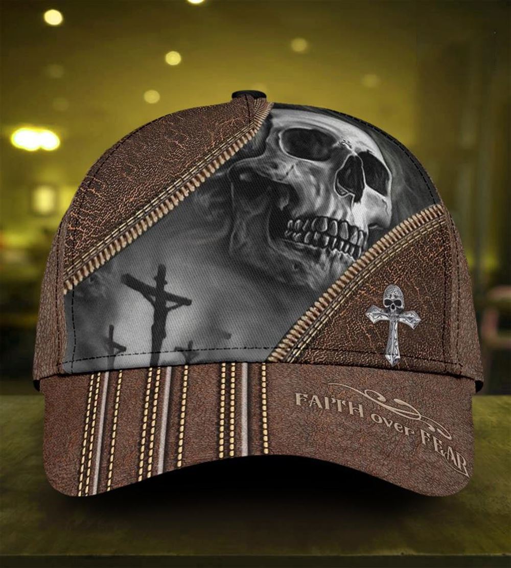 Skull Faith Over Fear Classic All Over Print Baseball Cap God Cap Gift Ideas For Male 1750385523514.jpg