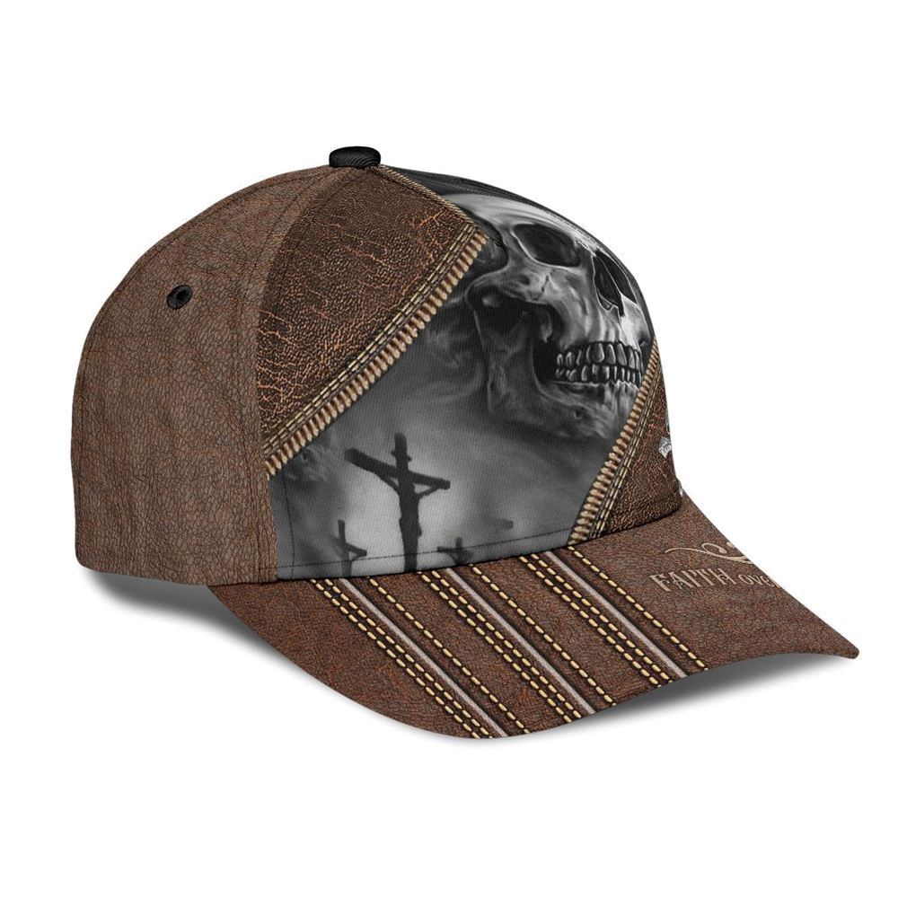 Skull Faith Over Fear Classic All Over Print Baseball Cap God Cap Gift Ideas For Male 1750385523576.jpg