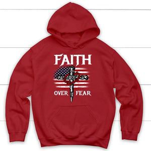 Christian Patriotic Faith Over Fear American Flag Hoodie 1750394326187.jpg