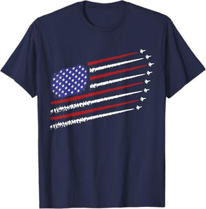 Fighter Jets With Usa American Flag 4th Of July Celebration T Shirt 1750411862361.jpg