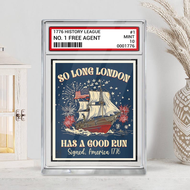So Long London Had A Good Run 4th Of July Acrylic Block No 1 Free Agent Us Trading Card Style Patriotic Independence Day Acrylic Plaque 1750470629869.jpg