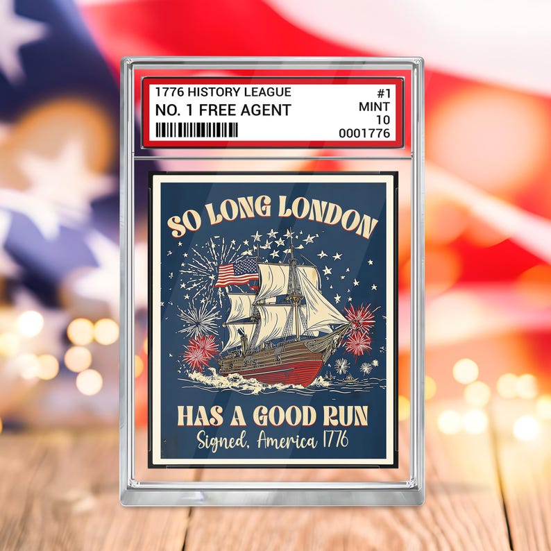 So Long London Had A Good Run 4th Of July Acrylic Block No 1 Free Agent Us Trading Card Style Patriotic Independence Day Acrylic Plaque 1750470629873.jpg