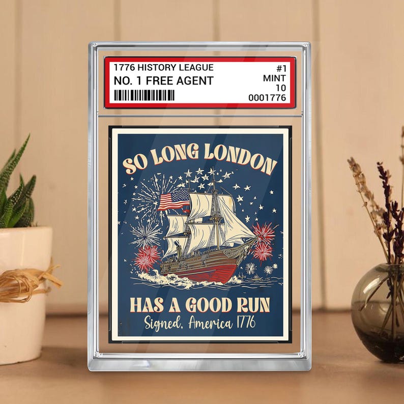 So Long London Had A Good Run 4th Of July Acrylic Block No 1 Free Agent Us Trading Card Style Patriotic Independence Day Acrylic Plaque 1750470629926.jpg