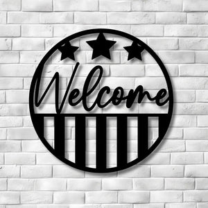 Welcome Sign Metal Wall Art Porch Sign Metal House Plaque Address Sign Colorful Outdoor 1750470765817.jpg