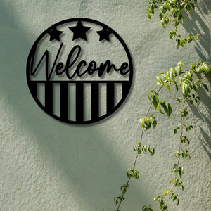 Welcome Sign Metal Wall Art Porch Sign Metal House Plaque Address Sign Colorful Outdoor 1750470765832.jpg