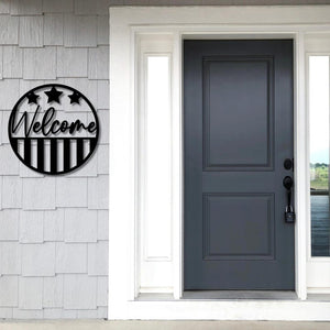 Welcome Sign Metal Wall Art Porch Sign Metal House Plaque Address Sign Colorful Outdoor 1750470766356.jpg