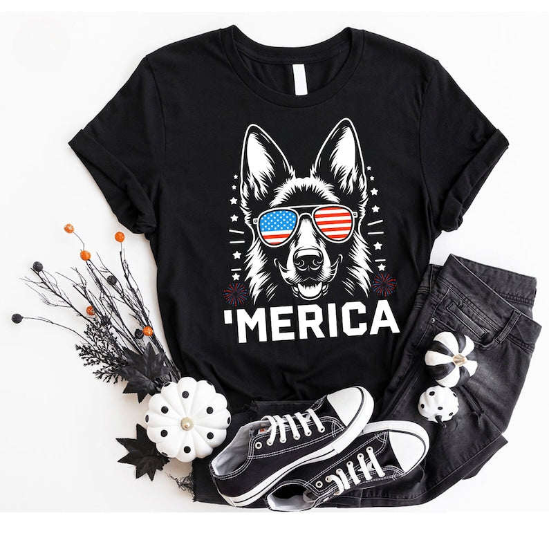 German Shepherd Merica Shirt  4th Of July German Shepherd Tee  Patriotic German Shepherd Shirt  Usa Dog Lover Gift  Gsd Mom Gift 1750650925511.jpg