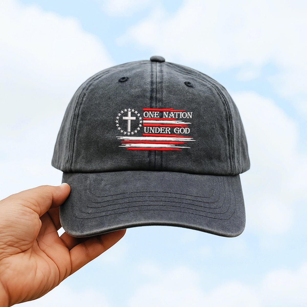 One Nation Under God Embroidered Cap 1750756995672.jpg