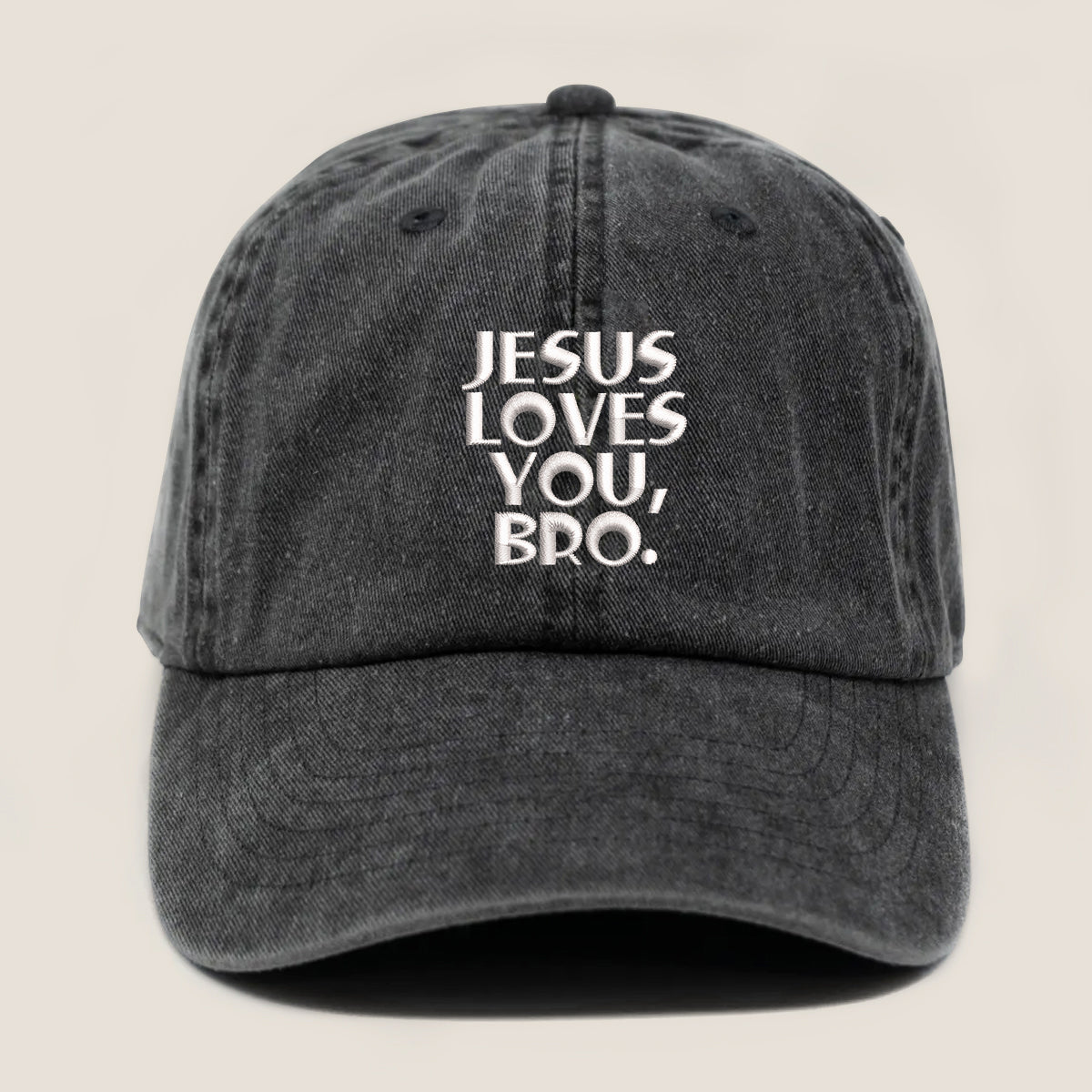 Jesus Loves You Bro Embroidered Cap 1750757052968.jpg