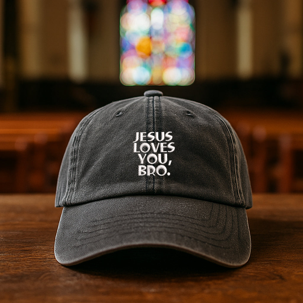 Jesus Loves You Bro Embroidered Cap 1750757053147.jpg