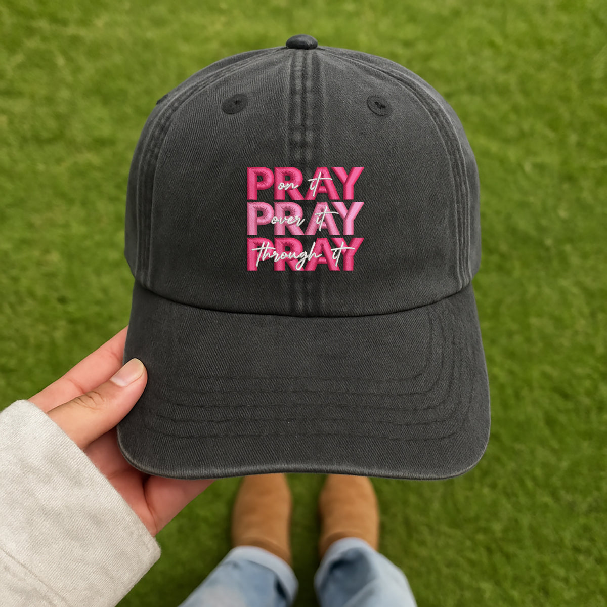Pray On It Embroidered Cap 1750757157477.jpg