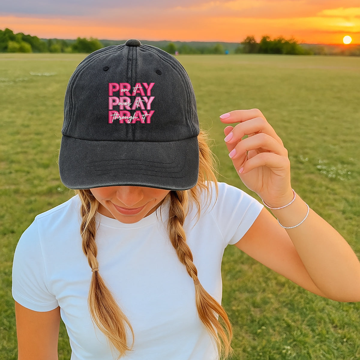 Pray On It Embroidered Cap 1750757157550.jpg