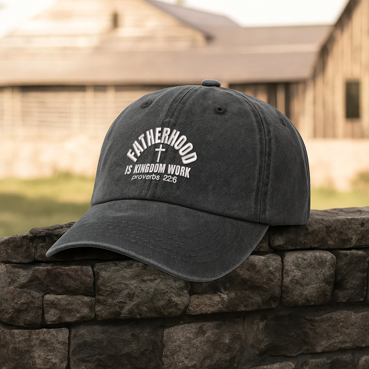 Fatherhood Is Kingdom Work Embroidered Cap 1750757487035.jpg