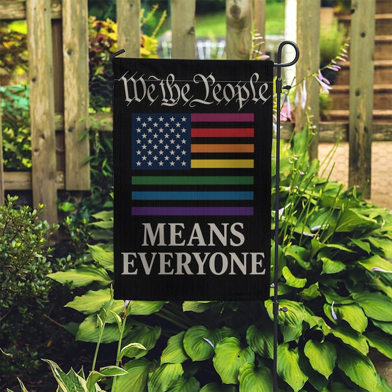 Pride Garden Flag Lgbtq  We The People Means Everyone Yard Flag  Inclusive Outdoor Decor  Equality Flag For Pride Month Celebration 1750904940560.jpg