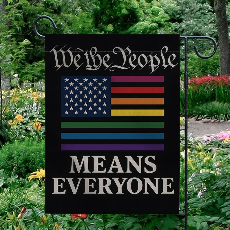 Pride Garden Flag Lgbtq  We The People Means Everyone Yard Flag  Inclusive Outdoor Decor  Equality Flag For Pride Month Celebration 1750904940619.jpg