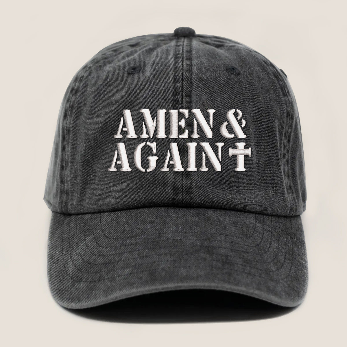 Amen And Again Embroidered Cap 1750927100260.jpg