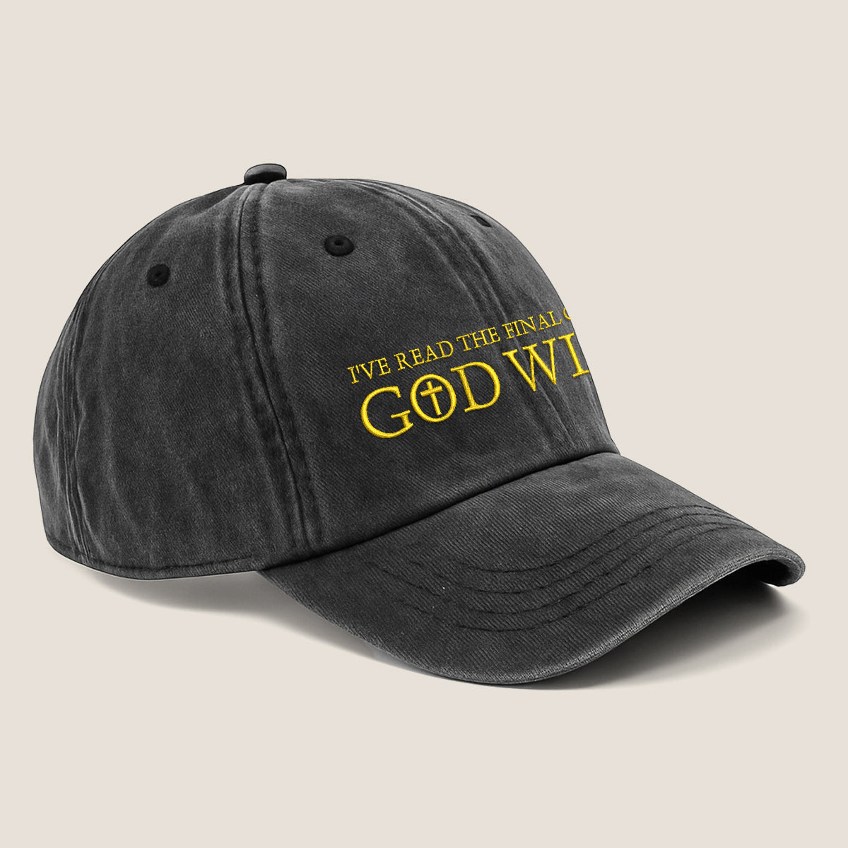 God Wins Embroidered Cap 1750927140394.jpg