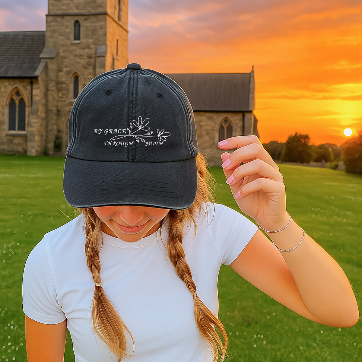 By Grace Through Faith Embroidered Cap 1751431747943.jpg