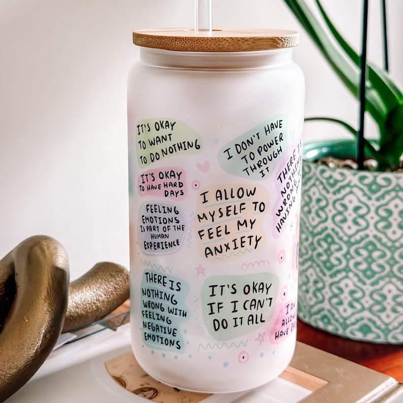 My Mental Breakdown Cup Daily Affirmations Glass Cup Daily Affirmations Tumbler Gift For Her Best Friend Tumbler Mental Health Gift 1751507142310.jpg