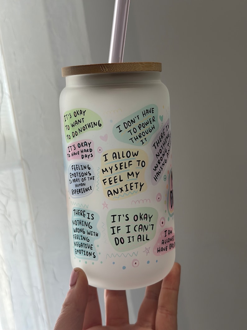 My Mental Breakdown Cup Daily Affirmations Glass Cup Daily Affirmations Tumbler Gift For Her Best Friend Tumbler Mental Health Gift 1751507142358.jpg