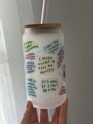 My Mental Breakdown Cup Daily Affirmations Glass Cup Daily Affirmations Tumbler Gift For Her Best Friend Tumbler Mental Health Gift 1751507142358.jpg