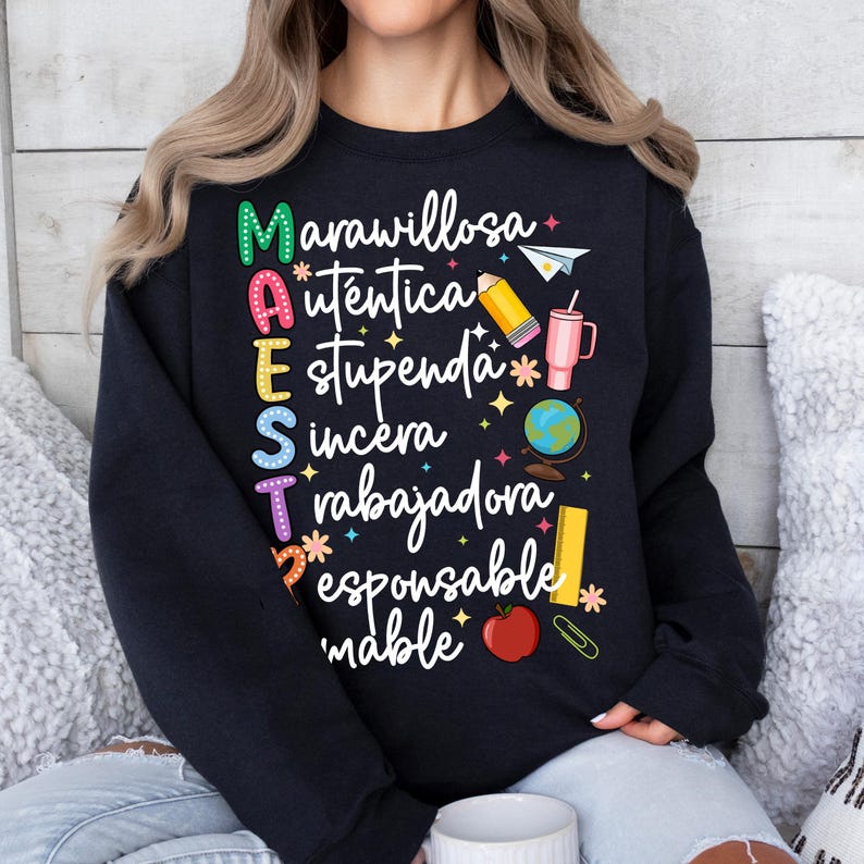 Retro Maestra T Shirt Teachers Day Shirt School Vibes Shirt Teacher Life Sweatshirt Back To School Shirt 1751508755763.jpg