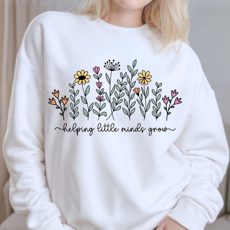 Teacher Wildflowers Shirt Helping Little Minds Grow T Shirt Teacher Boho Flowers Shirt Teacher Appreciation Teacher Shirt 1751516476408.jpg