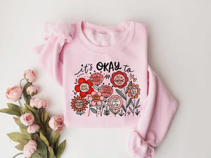 Its Okay To Boho Floral Shirt Flowers Shirt Motivational Shirt Inspirational Shirtkindness Shirtmental Health Shirtaffirmations Shirt 1751516914670.jpg