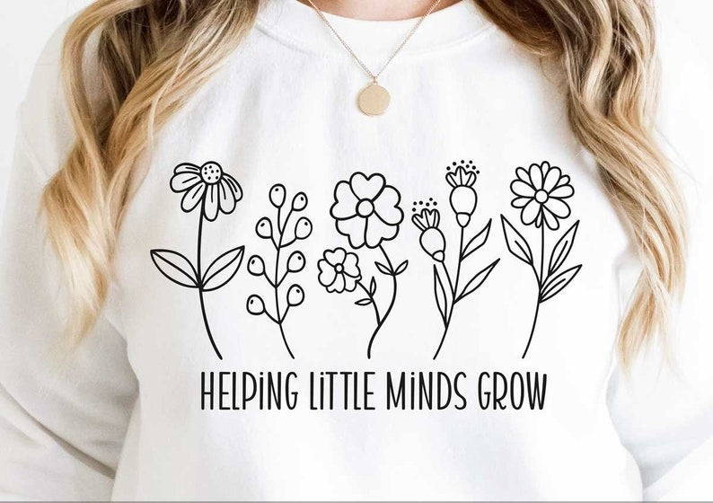 Helping Little Minds Grow Shirt Teacher Shirt Teacher Grow T Shirt Teacher Life Sweatshirt Teacher Facts Shirt 1751528410599.jpg