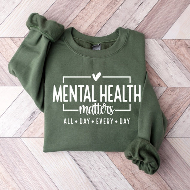 Mental Health Matters Shirt All Day Every Day Women Mental Health Anxiety Shirt Motivational Shirt Therapist Shirt Psychologist Tshirt 1751531187130.jpg