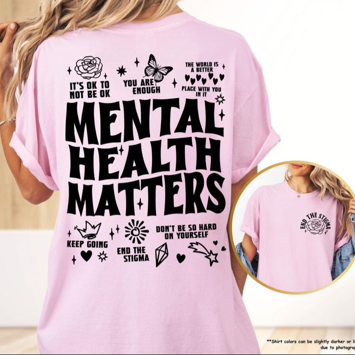 Mental Health Matters Shirt End The Stigma Tshirt Therapy Shirt Motivational Gift Introvert Shirt Mental Health Shirt 1751596759165.jpg