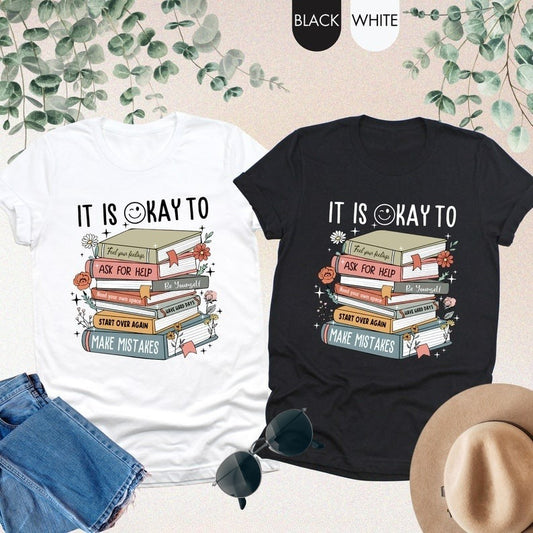 Its Okay To Shirt Mental Health Shirt School Counselor Shirt Mental Health Sweatshirt Counselor Gift Positive Shirt Motivational Gift 1751598657528.jpg