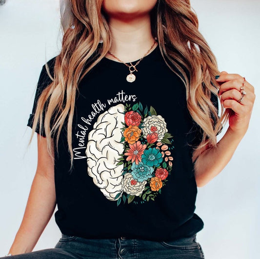Mental Health Matters Mental Health Shirt School Psychologist Shirt Inspirational Shirts Mental Health Awareness Tee Cute Brain Shirt 1751600142879.jpg