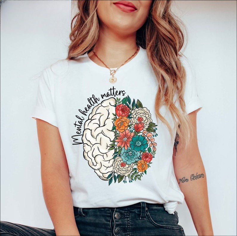Mental Health Matters Mental Health Shirt School Psychologist Shirt Inspirational Shirts Mental Health Awareness Tee Cute Brain Shirt 1751600142908.jpg