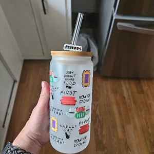 Friend Glass Can Cup With Lid And Straw Friend Gifts Friendglass Can Cup Fan Gift Iced Coffee Glass Cup 1751874800748.jpg