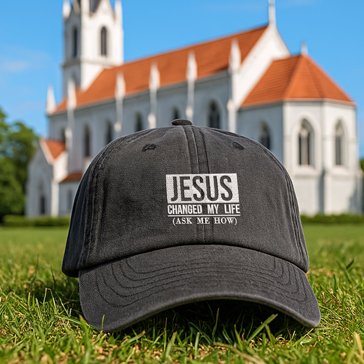Jesus Changed My Life Embroidered Cap 1752737059372.jpg