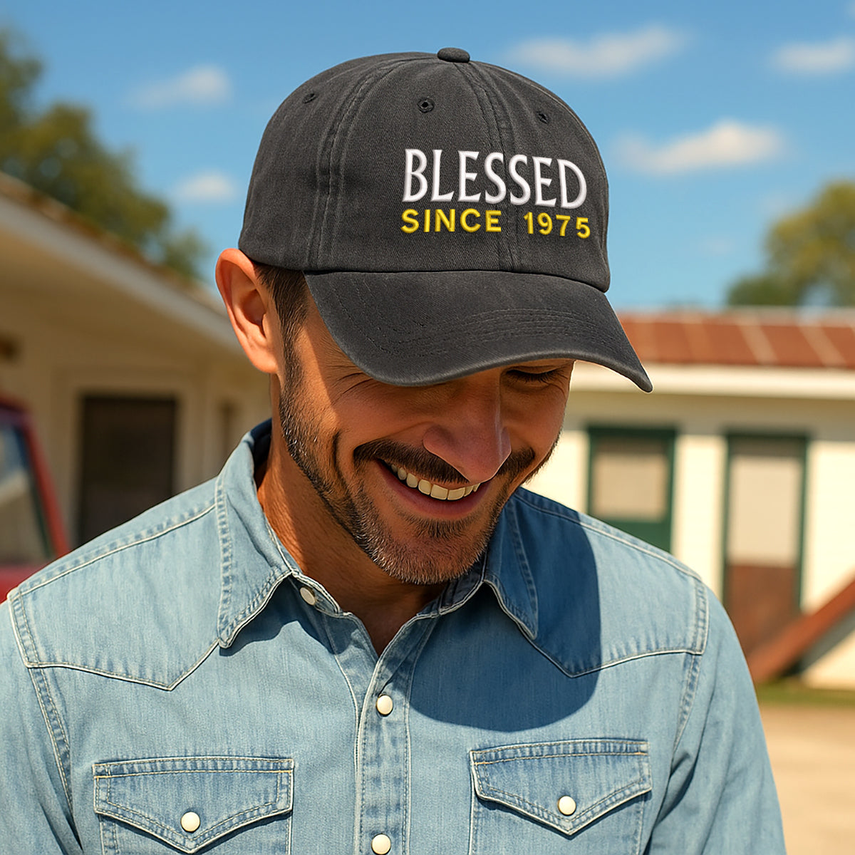 Blessed Since 1975 Embroidered Cap 1752737284015.jpg