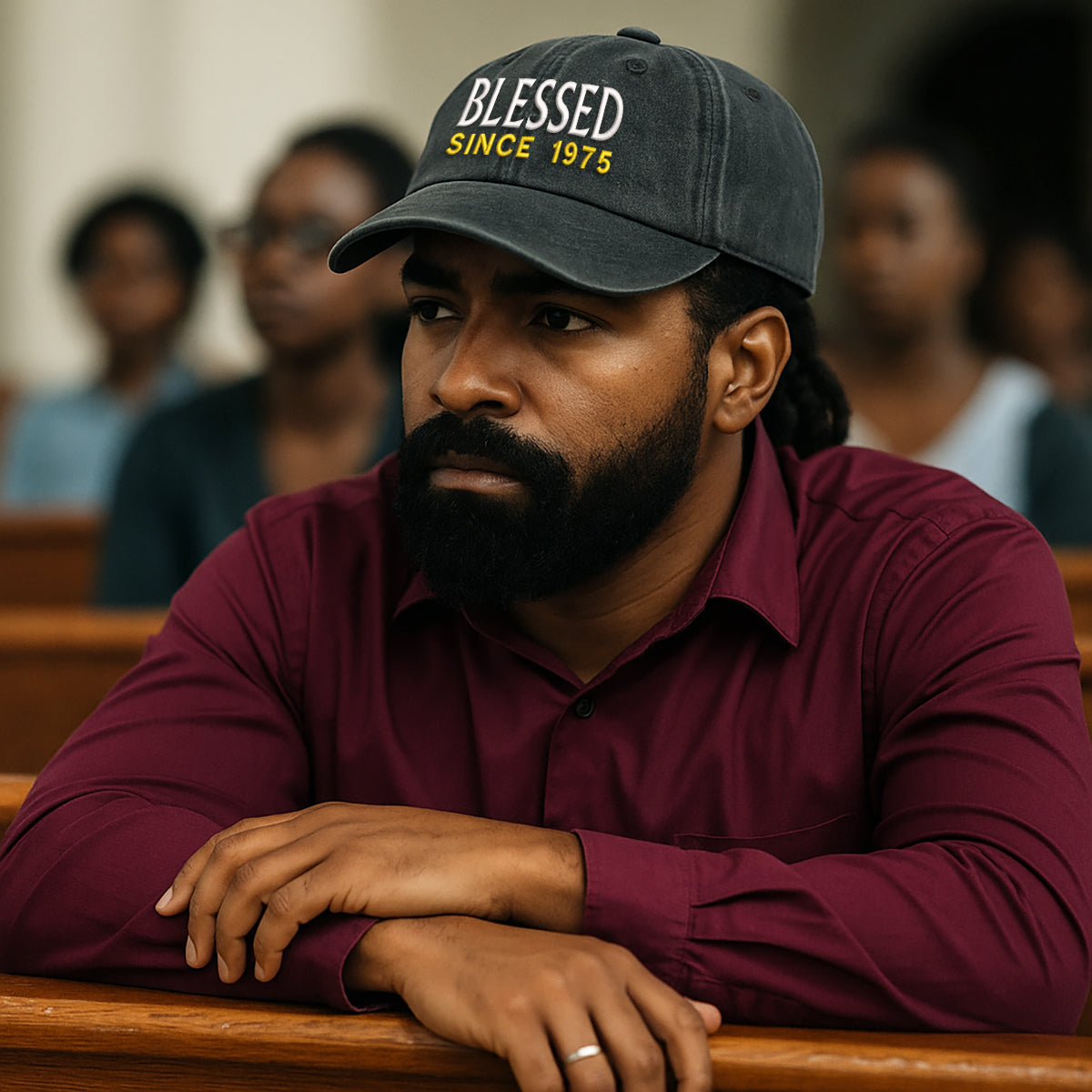 Blessed Since 1975 Embroidered Cap 1752737284588.jpg