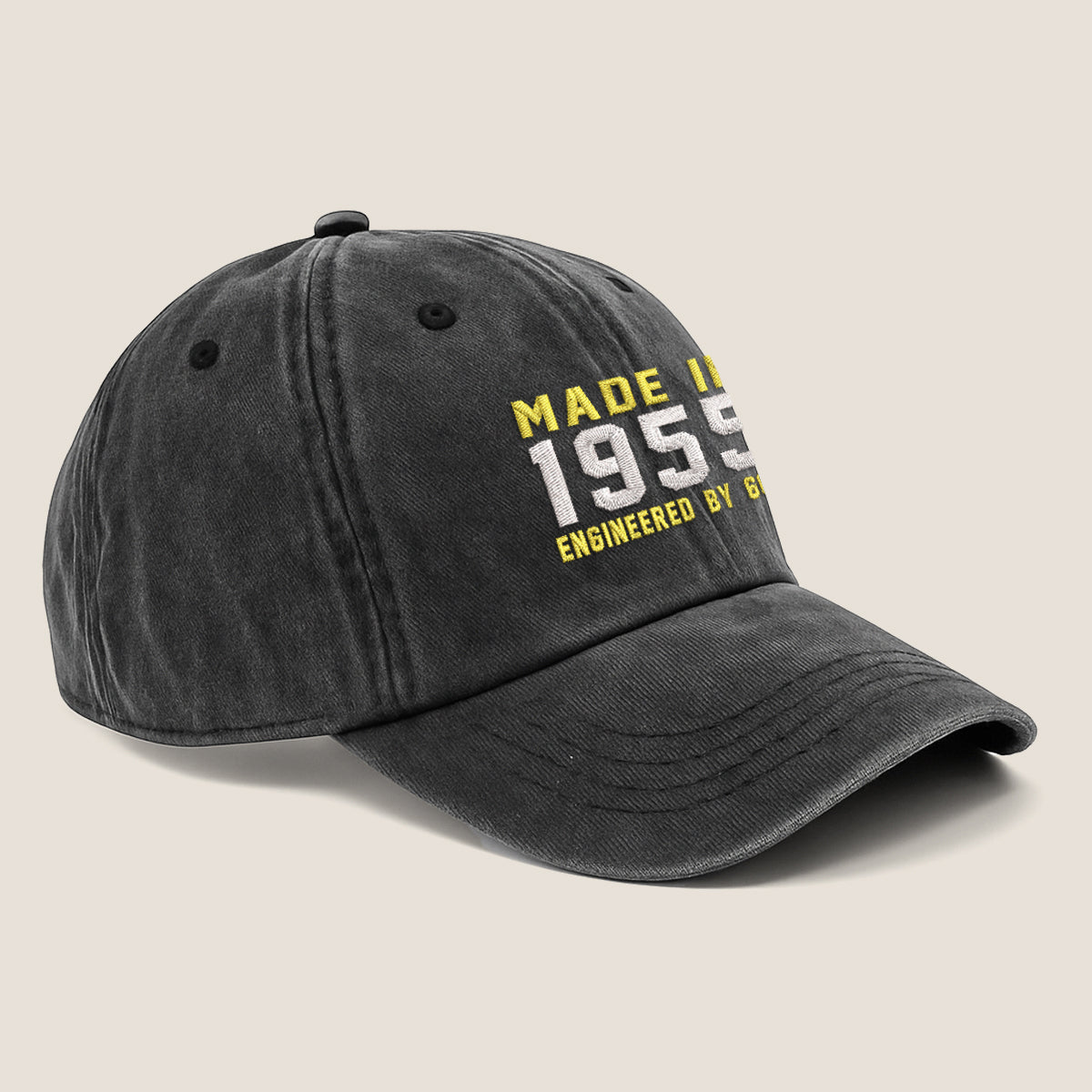 Made In 1955   Engineered By God Embroidered Cap 1752737388353.jpg