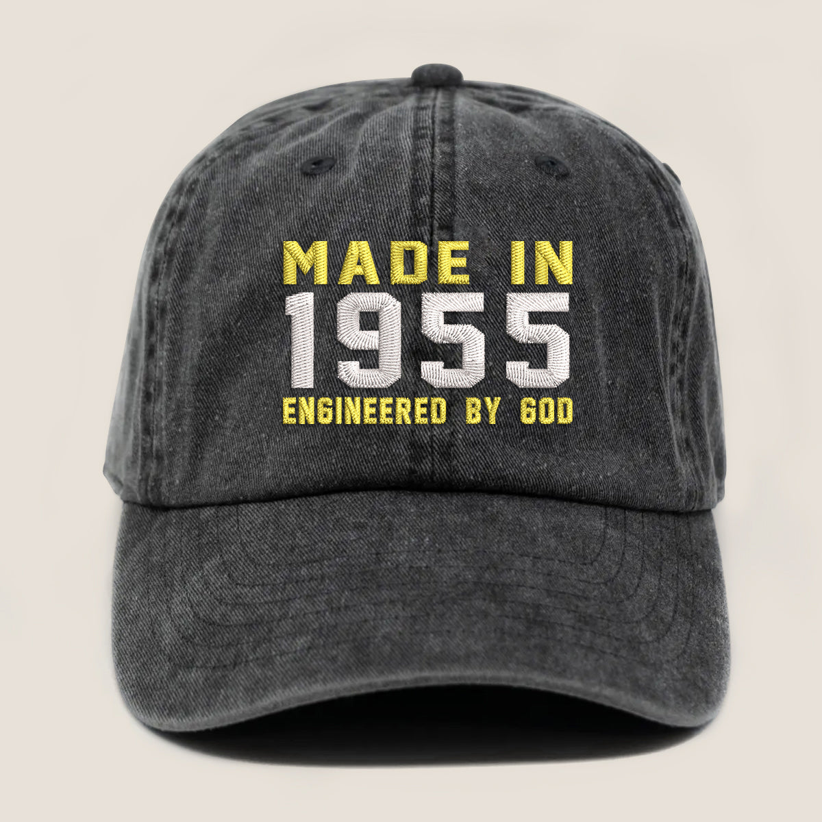 Made In 1955   Engineered By God Embroidered Cap 1752737388698.jpg