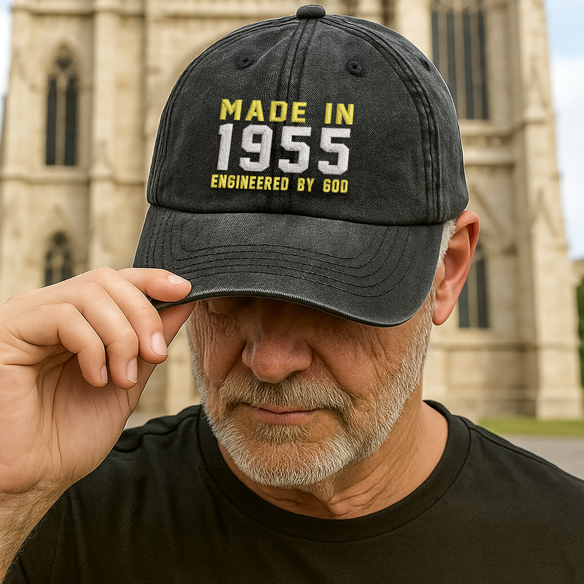 Made In 1955   Engineered By God Embroidered Cap 1752737389379.jpg