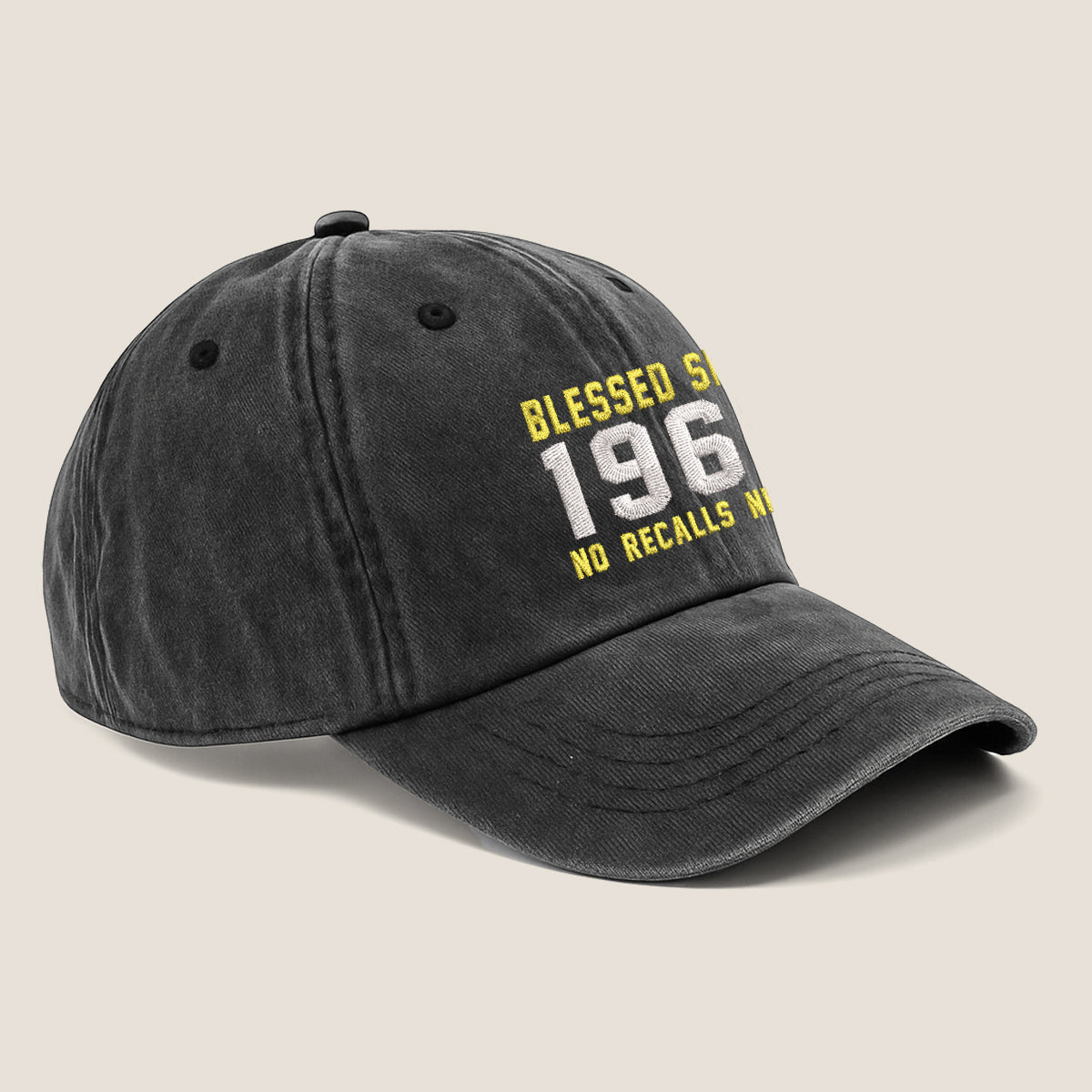 Blessed Since 1955 No Recalls Needed Embroidered Cap 1752737479478.jpg