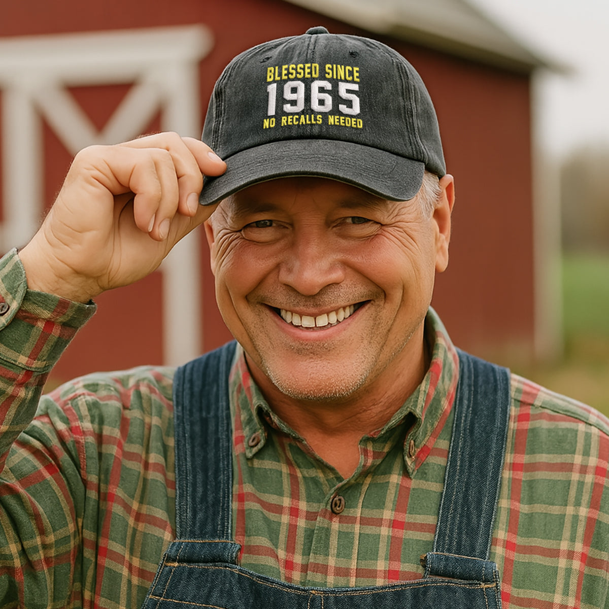 Blessed Since 1955 No Recalls Needed Embroidered Cap 1752737480114.jpg