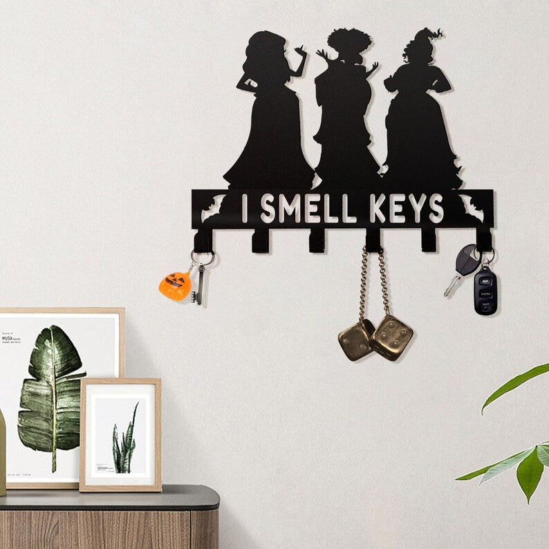 Halloween Sanderson Sisters Standing Metal Key Holder   Personalized Halloween Metal Key Hooks   Spooky Witch Sisters   Key Rack Wall Decor 1753499875399.jpg